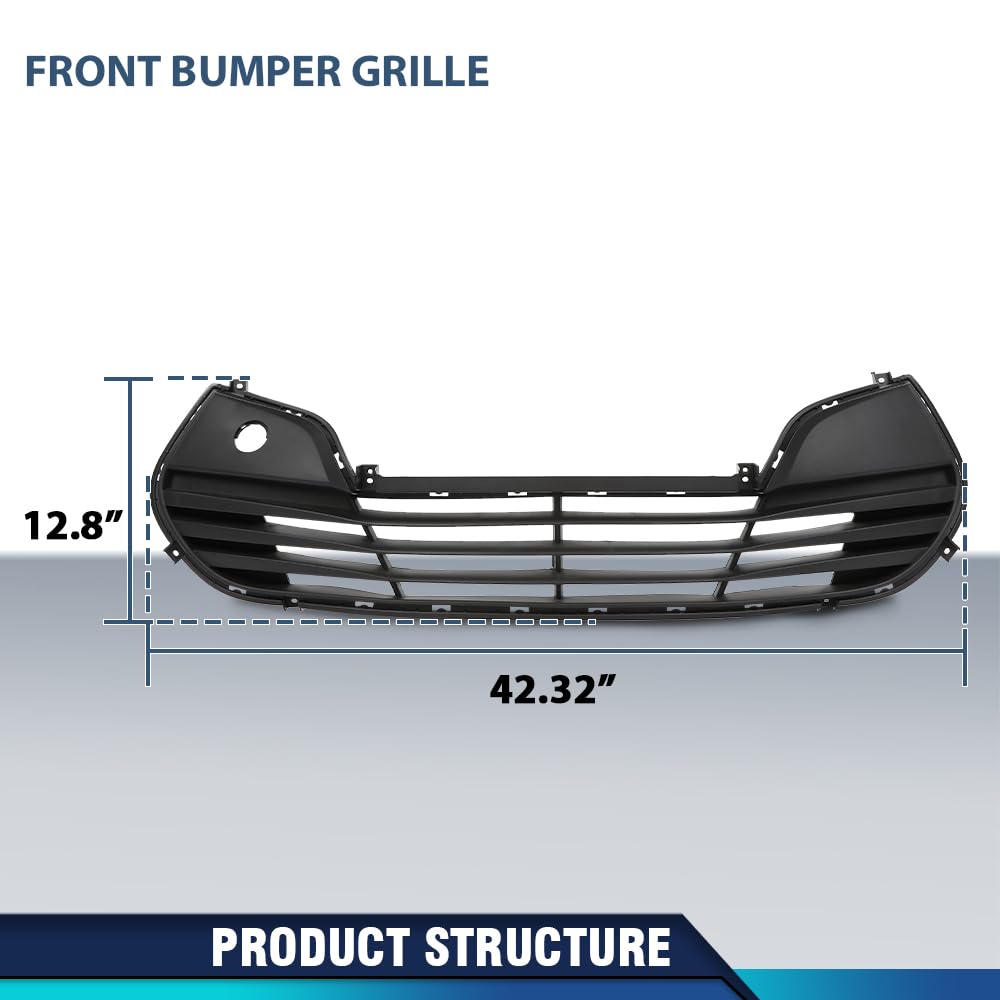 PIT66 Front Bumper Grille Grill Fit Hyundai Ve.loster 2012-2017