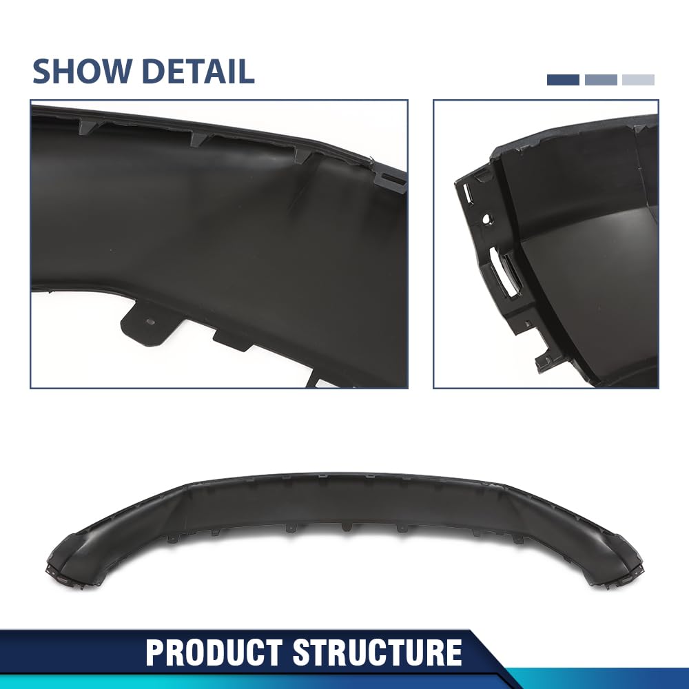 PIT66 Front Bumper Lower Cover Valance, Black