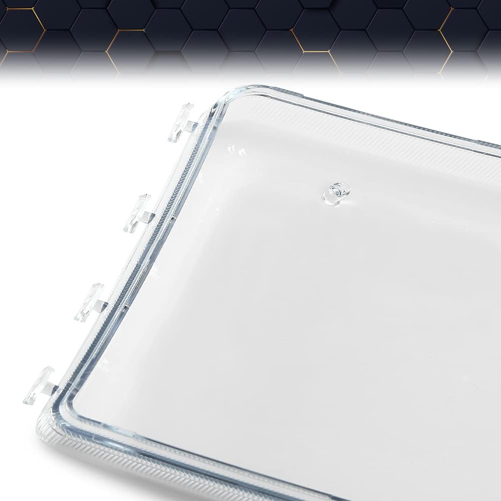 PIT66 Clear Housing headlight Cover Compatible With DODGE RAM 1500 1994-2001/Compatible With DODGE RAM 2500 3500 1994-2002 55076749AD, 55076748AD, 55076749AO, 55076748AO