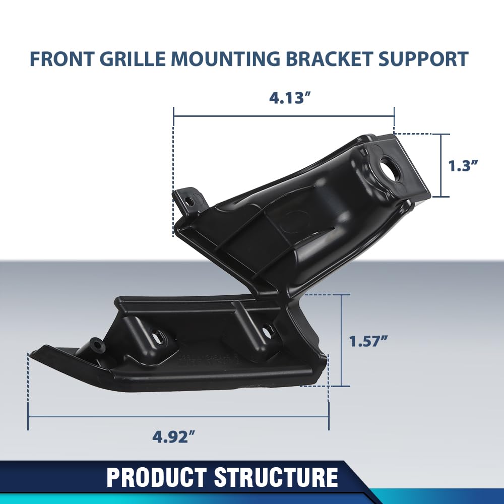 PIT66 Pair Front Grille Mounting Bracket Support Left and Right