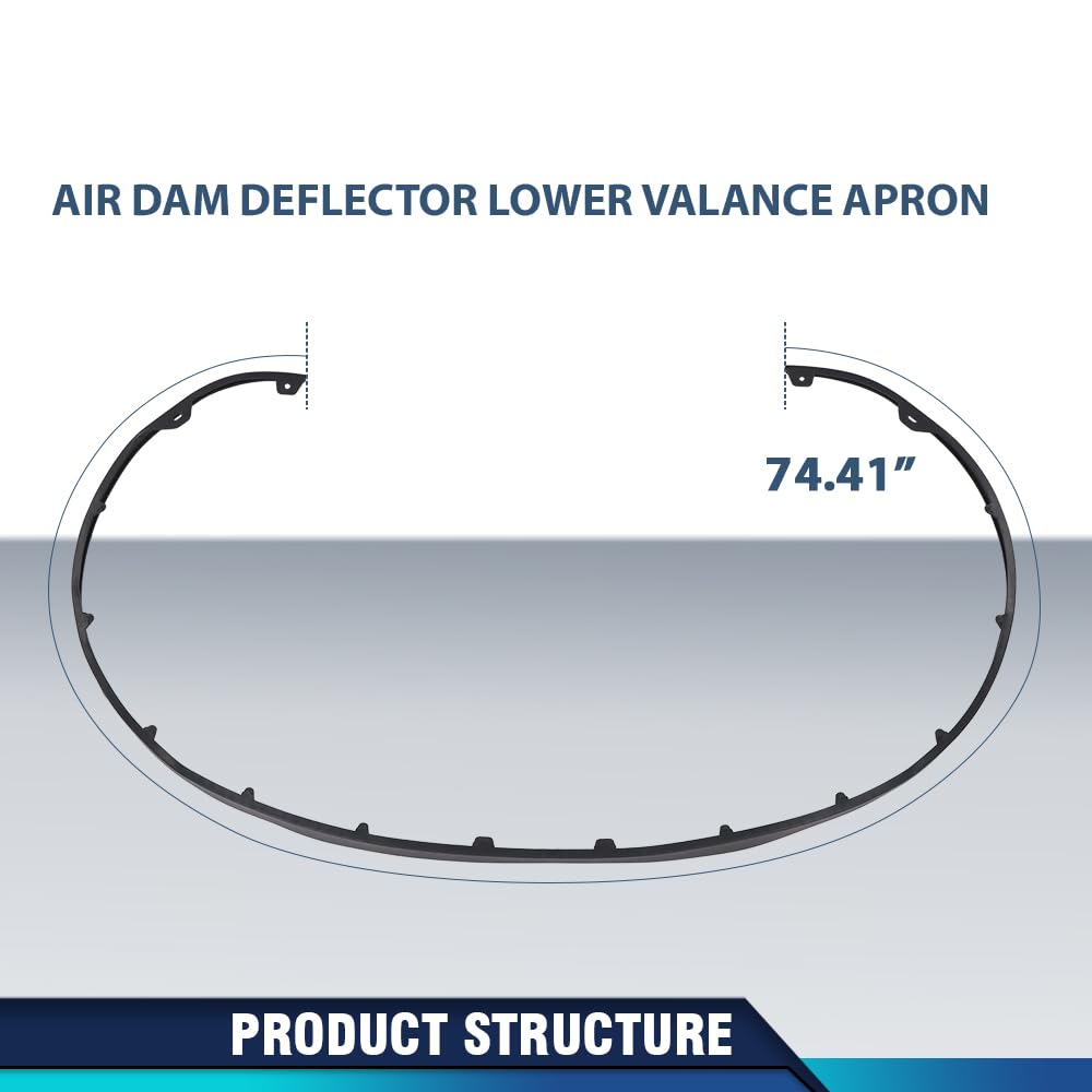 PIT66 Front Air Dam Deflector Lower Valance Apron Compatible with Hyundai Elantra 2014 2015 2016