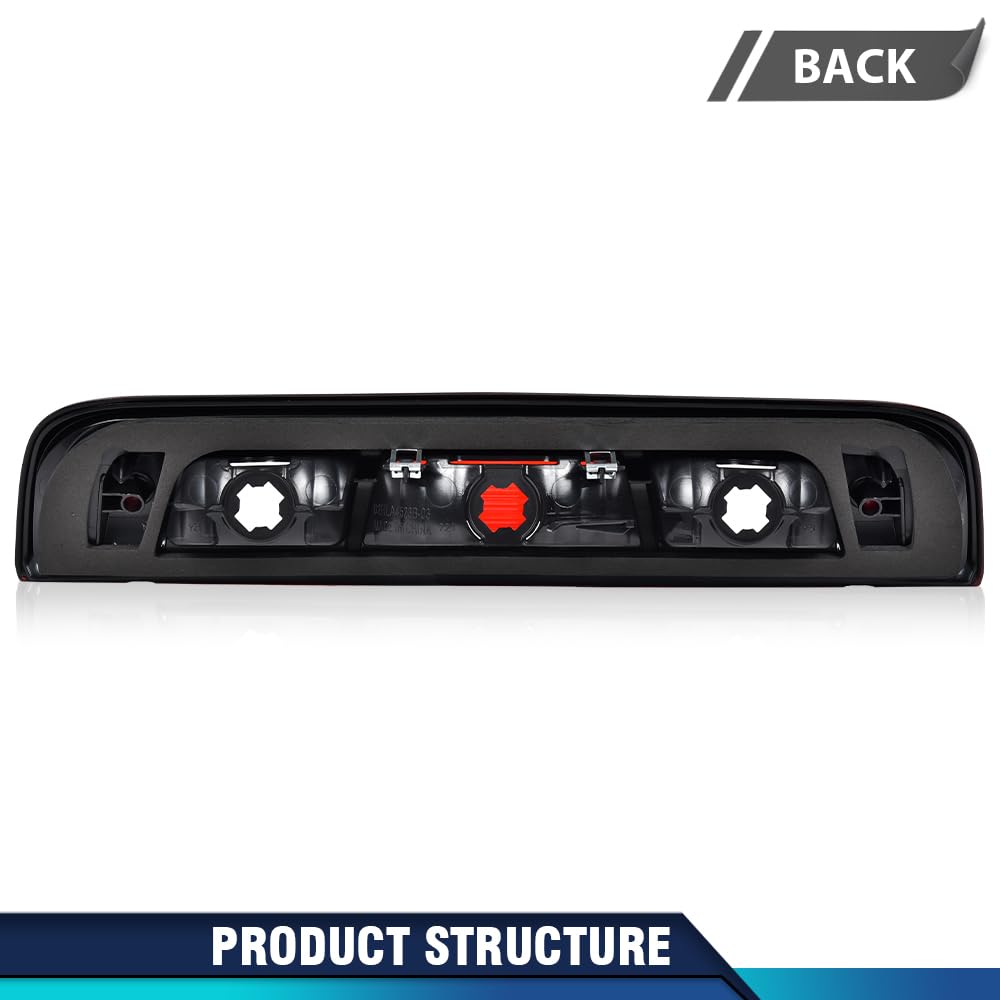 PIT66 Rear High Mount 3rd Third Brake light Compatible With Chevy Silverado 2015-2021/Compatible With GMC Sierra 1500 2500 3500 2015-2021 23509162 84900397 Red