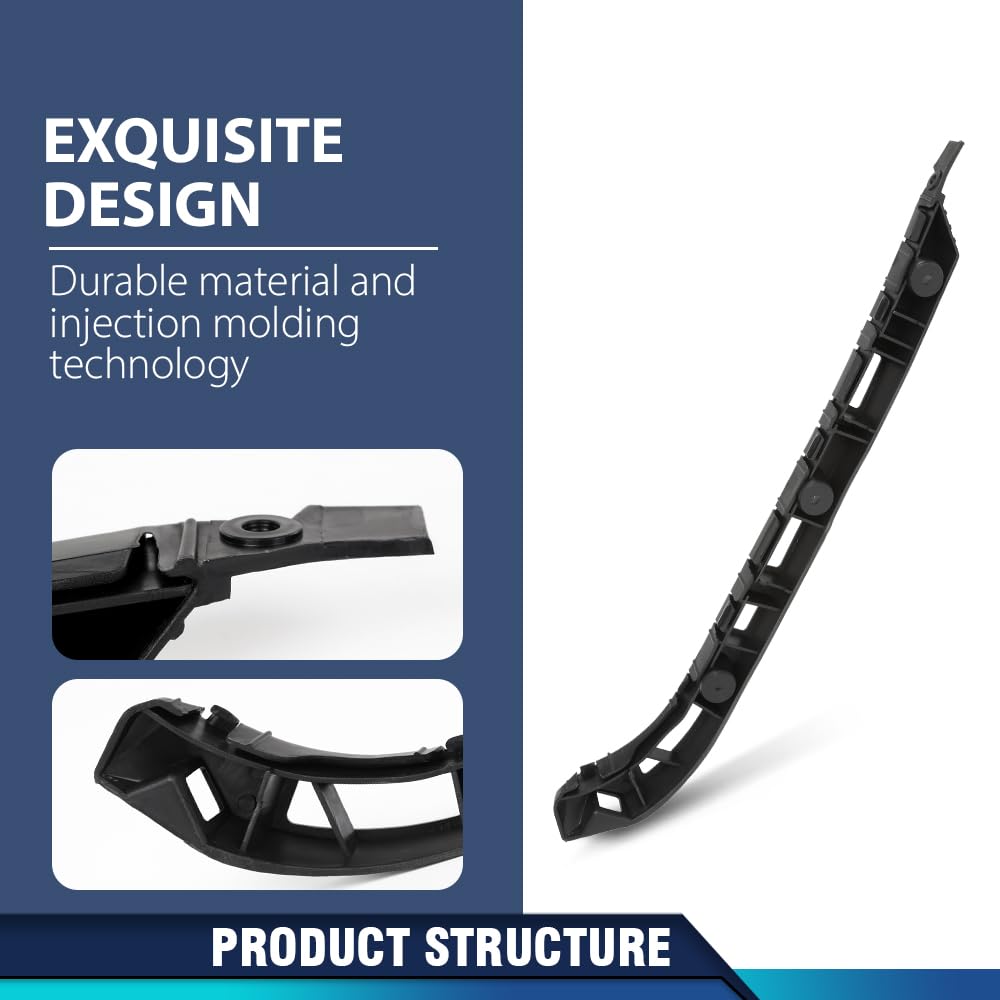 PIT66 Bumper Retainer Bracket Rear Driver Side, GM1142105 Black