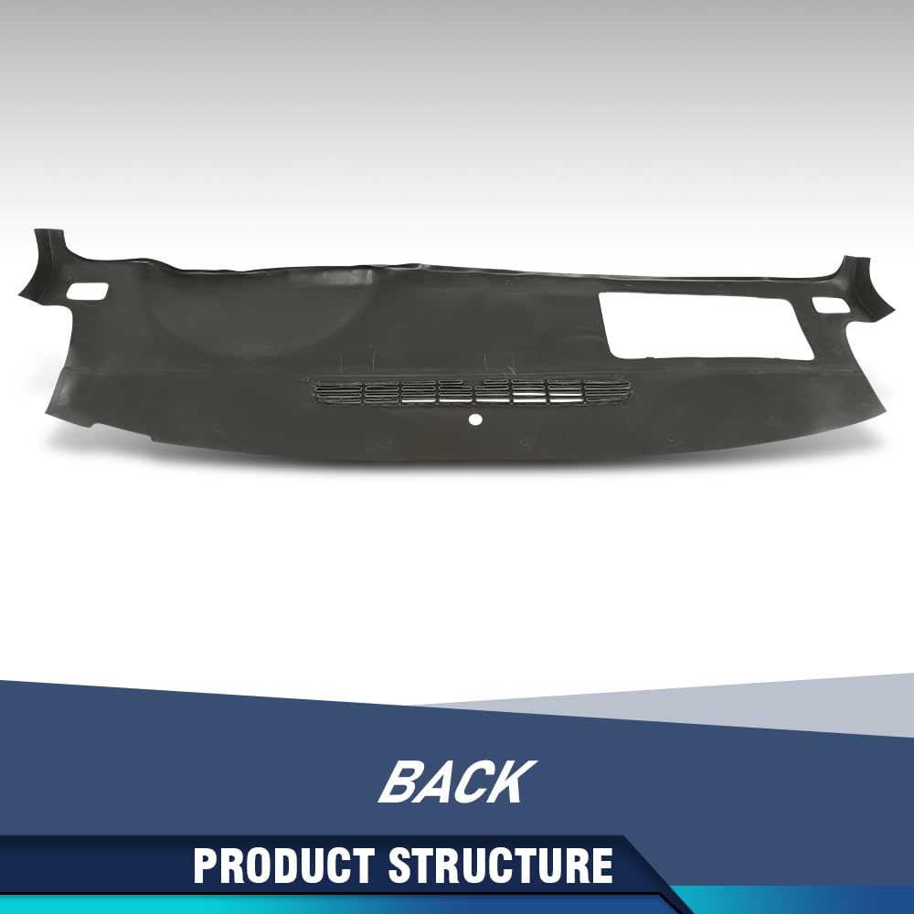 PIT66 Beige TPE Dashboard Cover Fit Chevy Silverado GMC Sierra 2007-2013