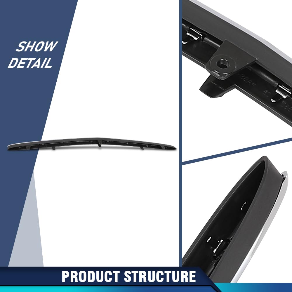 PIT66 Front Bumper Lower Center Molding Trim Spoiler Compatible with Benz S63 AMG S550 S600 S550e 2014 2015 2016 2017 2228800108