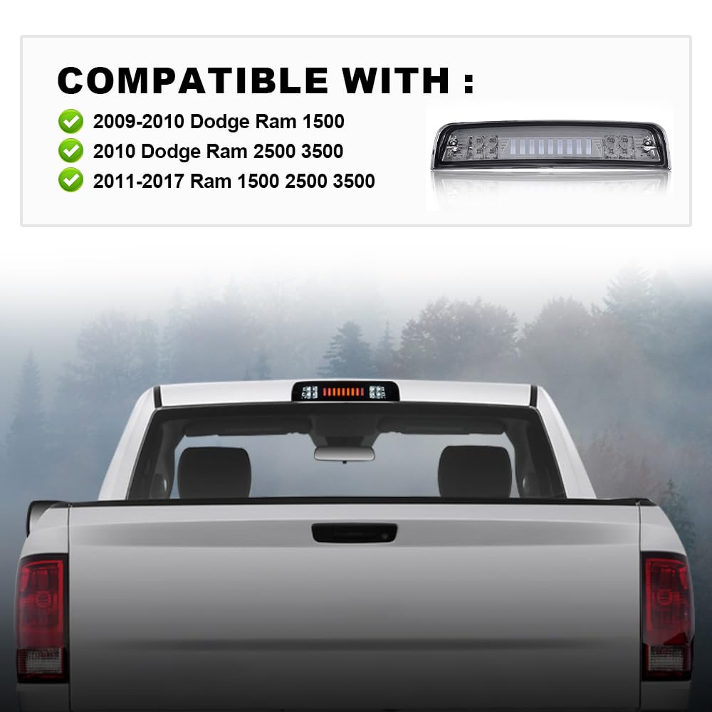 PIT66 LED Bar 3rd Brake Light Fit Dodge Ram 1500 2500 3500 2009-2017