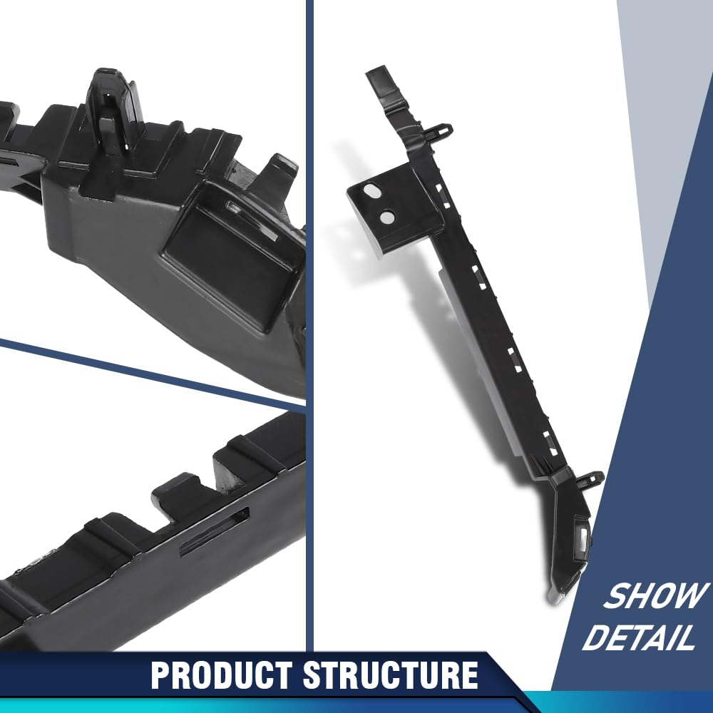 PIT66 Front Driver & Passenger Side Bumper Bracket Set, GM1043161,