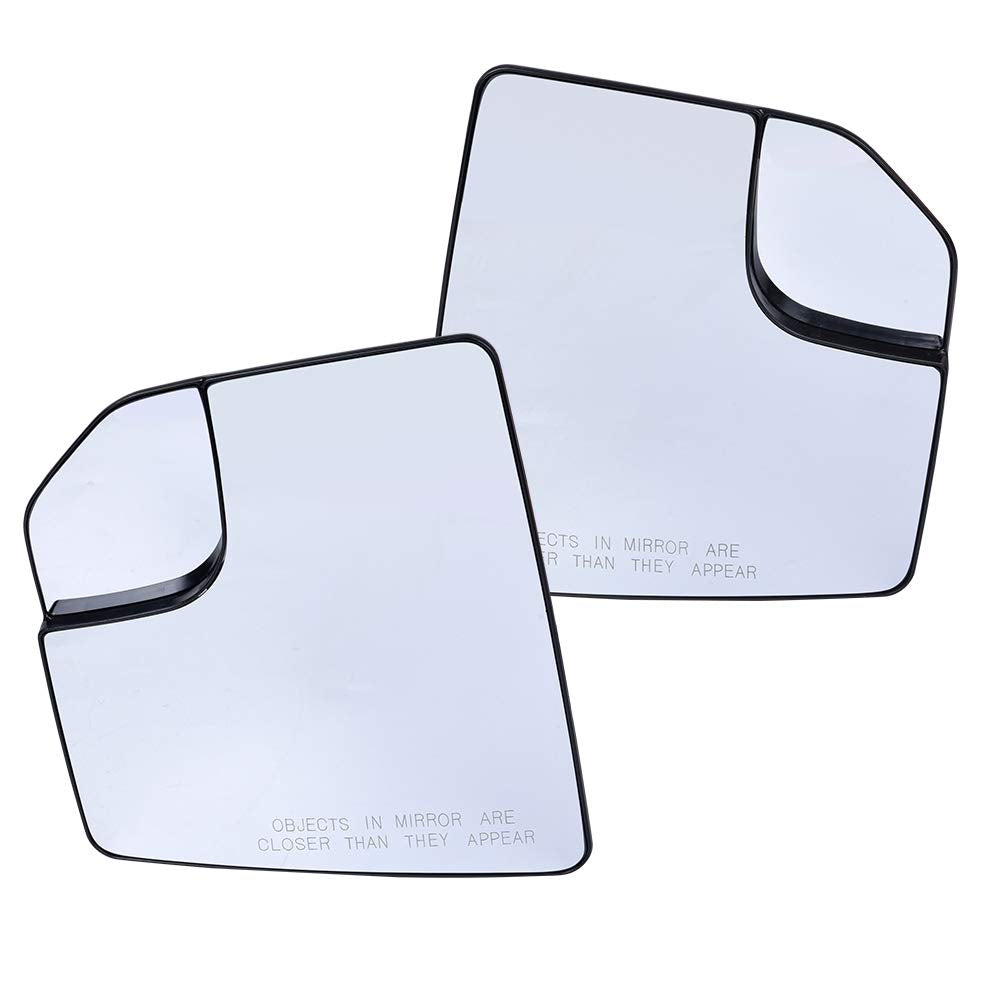 PIT66 2Pack View Mirror Glass, Compatible with 15-18 Ford F150 Pickup Truck, Driver & Passenger Side Mirrors Non-Heated, FL3Z17K707A
