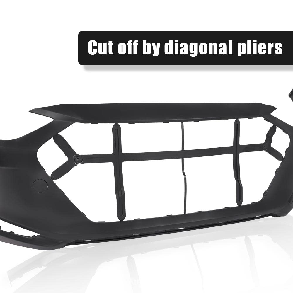 PIT66 Primered Front Bumper Cover, Fit Hyun.dai Elantra Sedan 2017-2018