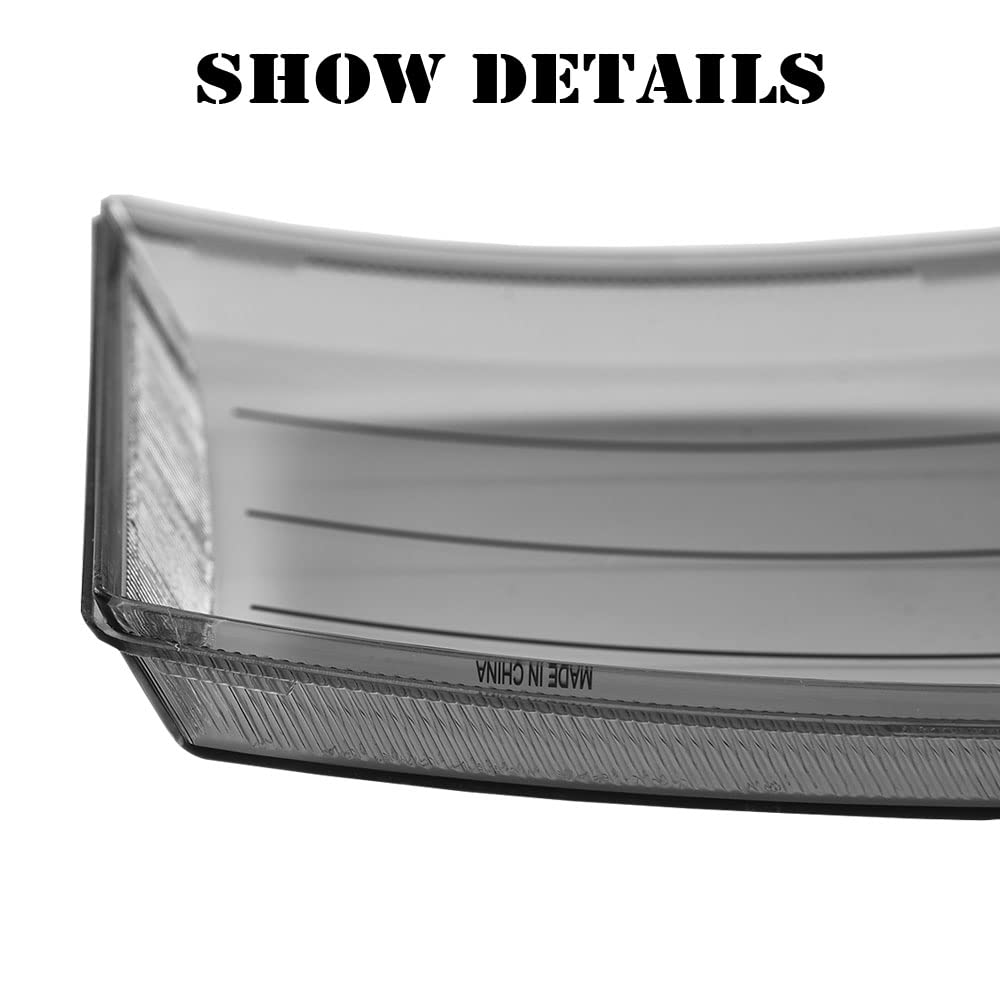 PIT66 Headlight Lens Cover, Compatible with 1997-2004 Ford F150 Expedition Smoky