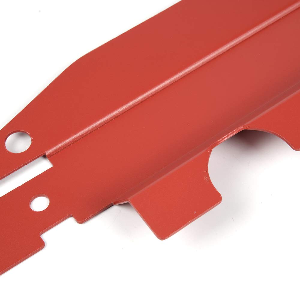 Full Aluminum Radiator Shroud & Pulley Belt Cover Combo, Compatible with Subaru WRX & STi 2008 2009 2010 2011 2012, Red