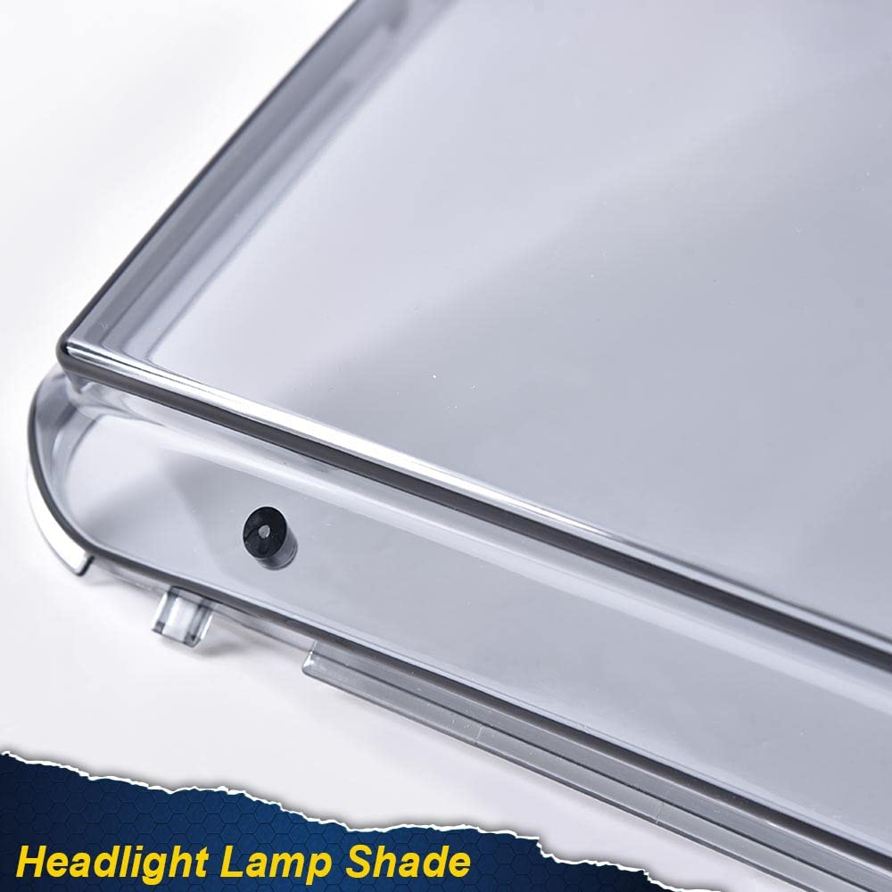 PIT66 Headlight Lens Cover, Compatible with 2009-2014 Ford F150 (Not Compatible on Models w/Factory HID Headlights) Smoky