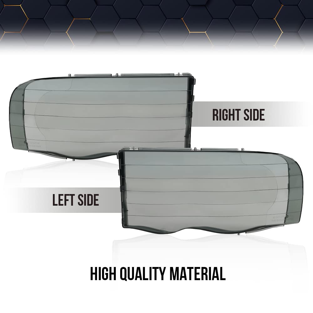 PIT66 Headlight Cover Compatible with 2002-2005 Dodge Ram 1500 2500 3500