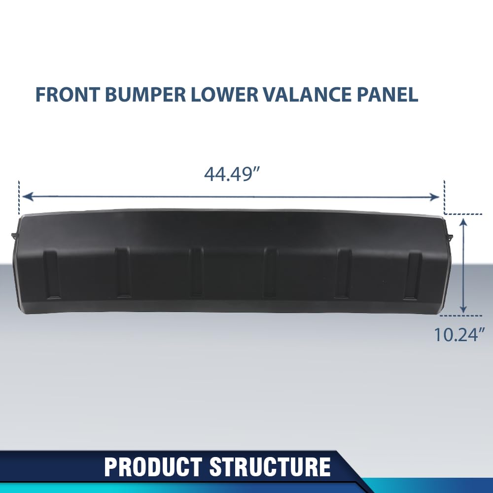 PIT66 Front Bumper Lower Valance Panel, Black