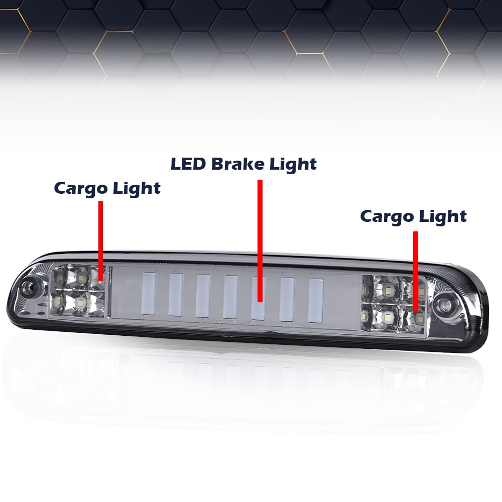 PIT66 LED 3rd Brake Light for 1993-2011 Ford Ranger/, Smoky Lens Chrome