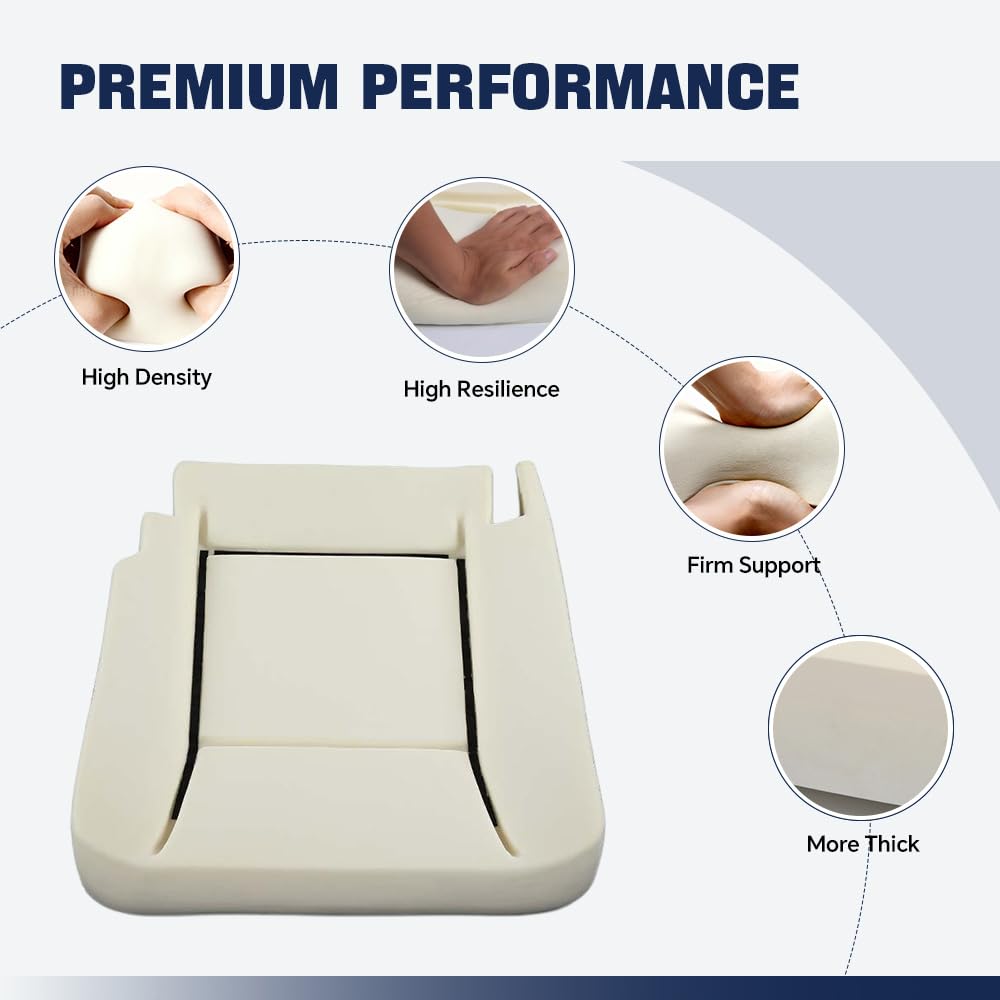 PIT66 Seat Cushion Fit Ram 1500 2006-2008, 2500/3500 2006-2009 Left Beige