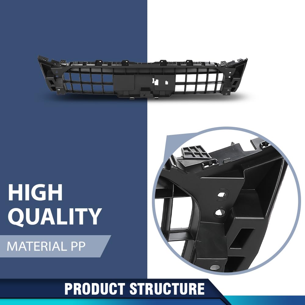 PIT66 Grille Bracket Compatible with Audi Q5 2013-2017 / SQ5 2014-2017, Fit for Models Without S-Line Package 8R0853692B, AU1207100 PP Plastic