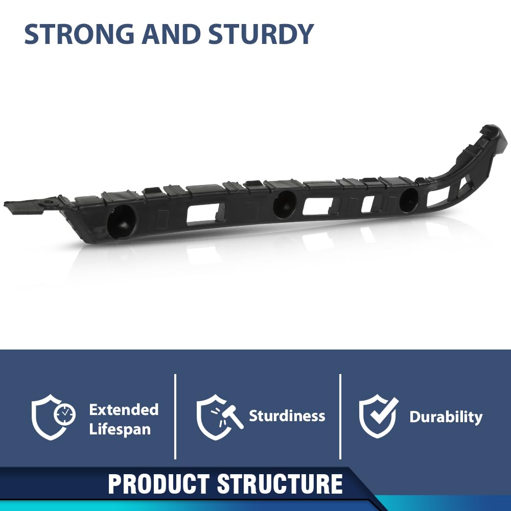 PIT66 Bumper Retainer Bracket Rear Driver Side, GM1142105 Black
