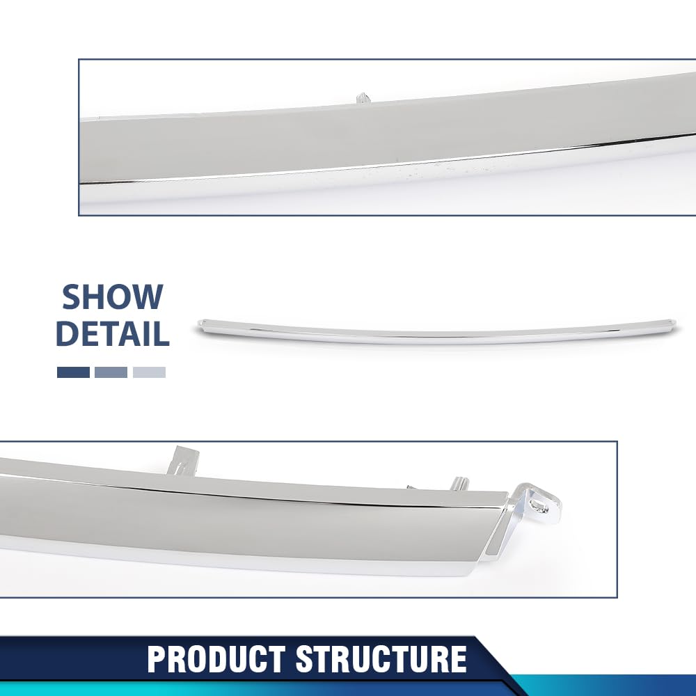 PIT66 Front Bumper Lower Trim Molding Chrome, FO1044120, JB5Z-8419-AB