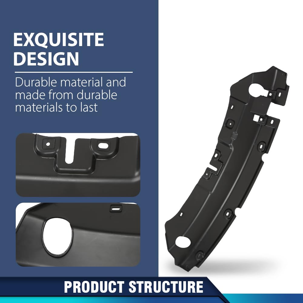 PIT66 Radiator Support Covers Black Compatible with Ford Escape SEL 2013 (submodel: S, SE, Titanium) 2013-2016 CJ5Z8327A, FO1224105