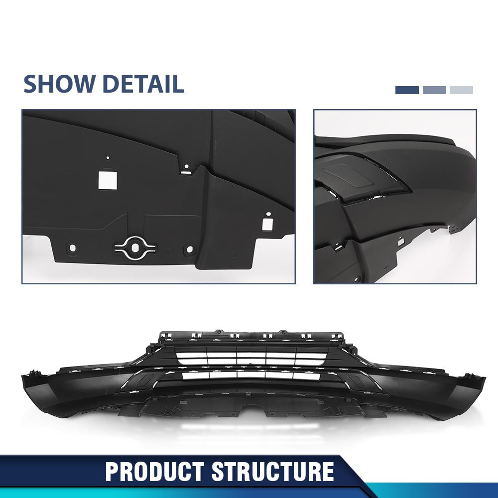 PIT66 Front Lower Bumper Fit Buick Encore GX 2020-2023 42592136 Black