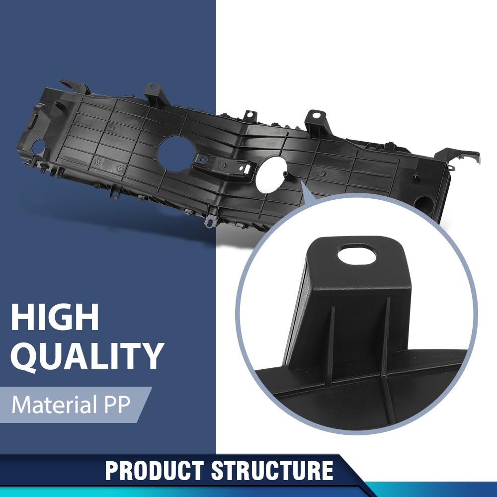 PIT66 Front Rdiator Shutter Air Duct Intake Compatible with Tesla Model S 2016 2017 2018 2019 2020 1058073-00-B Black