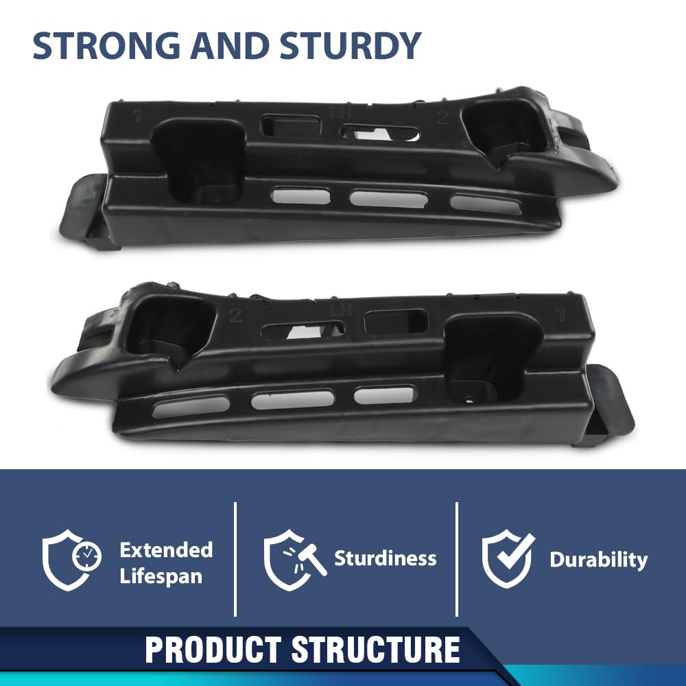 PIT66 Rear Bumper Support Right & Left Side, Black