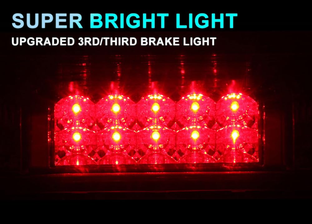 PIT66 LED 3rd Brake Light Fit F150 Lobo 04-08 Clear Housing