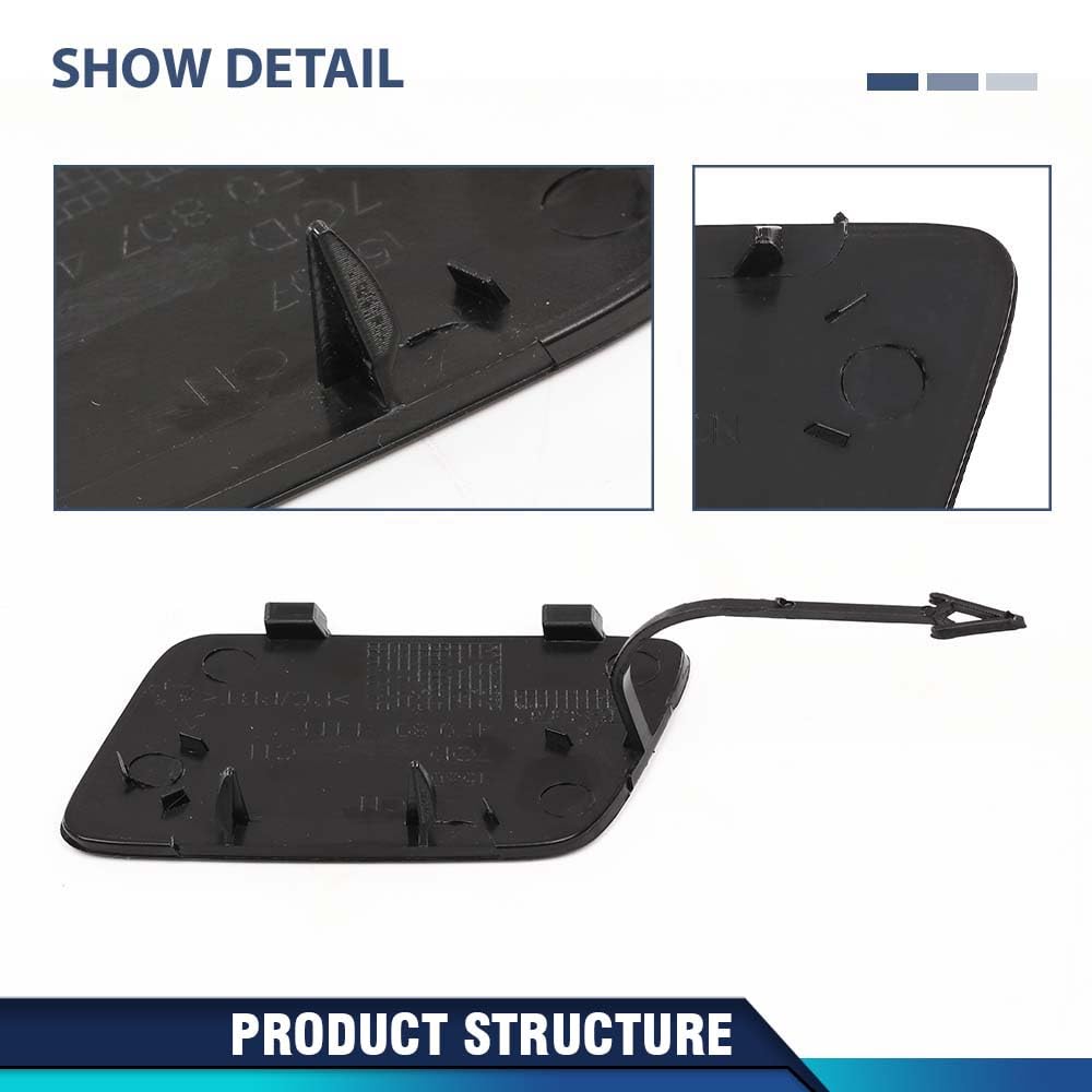 PIT66 Front Bumper Tow Hook Cover 4F0807441F PC Plastic
