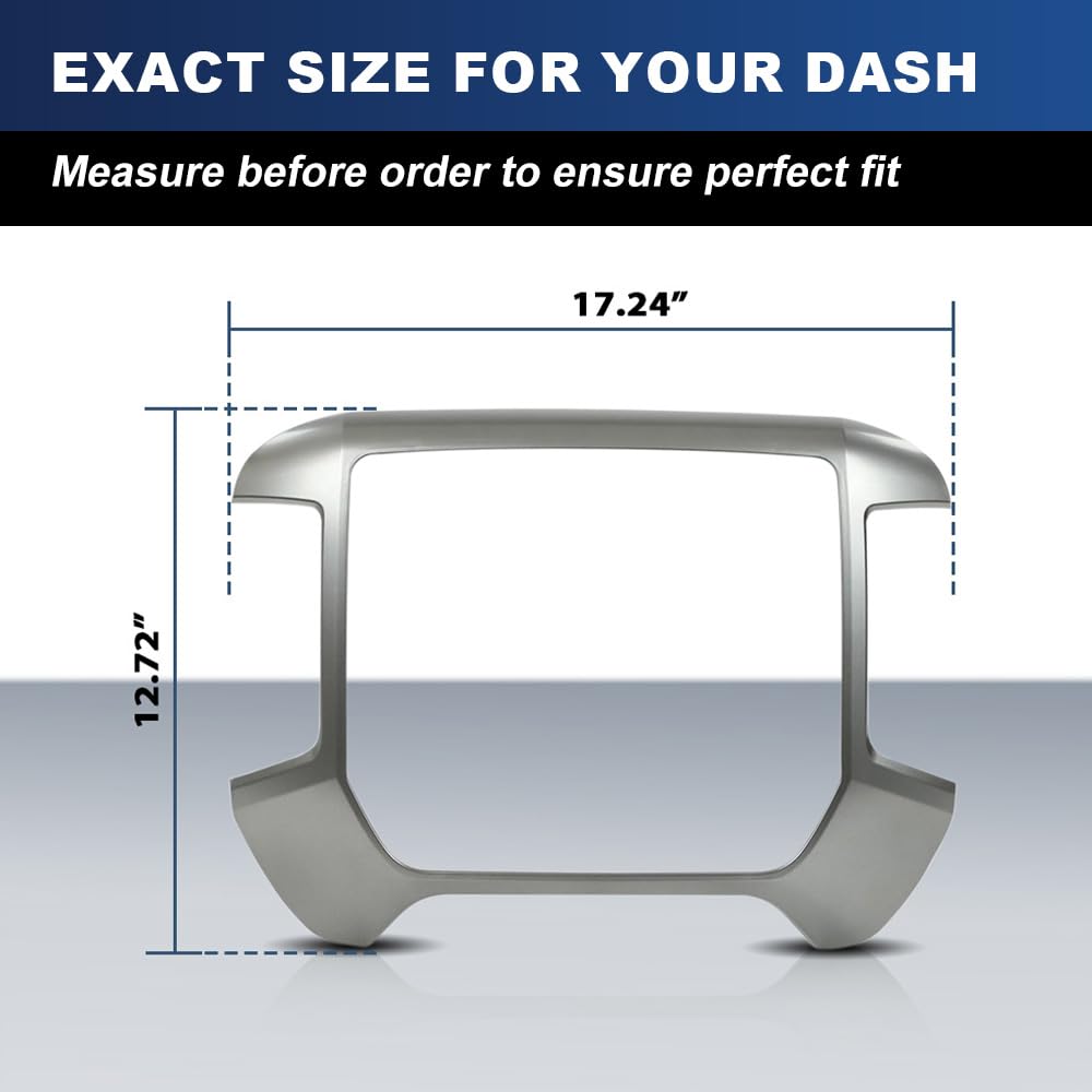 PIT66 Dash Bezel Panel Trim Fit Chevy Silverado GMC Sierra 2014-2020