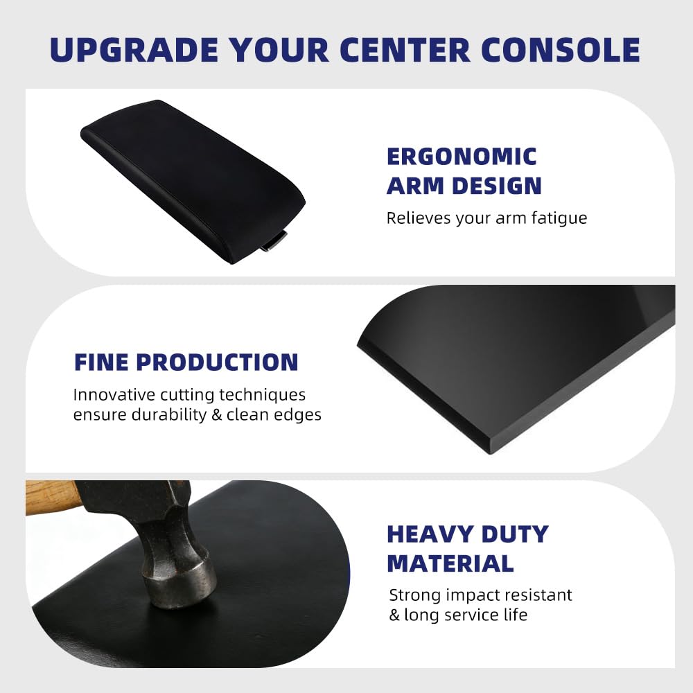 PIT66 Center Console Lid, Compatible with Ford Flex 2013-2017