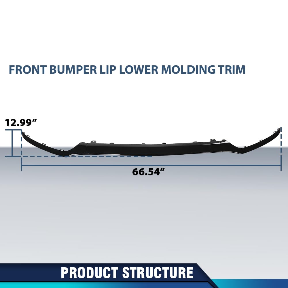 PIT66 Front Bumper Lip Lower Molding Trim