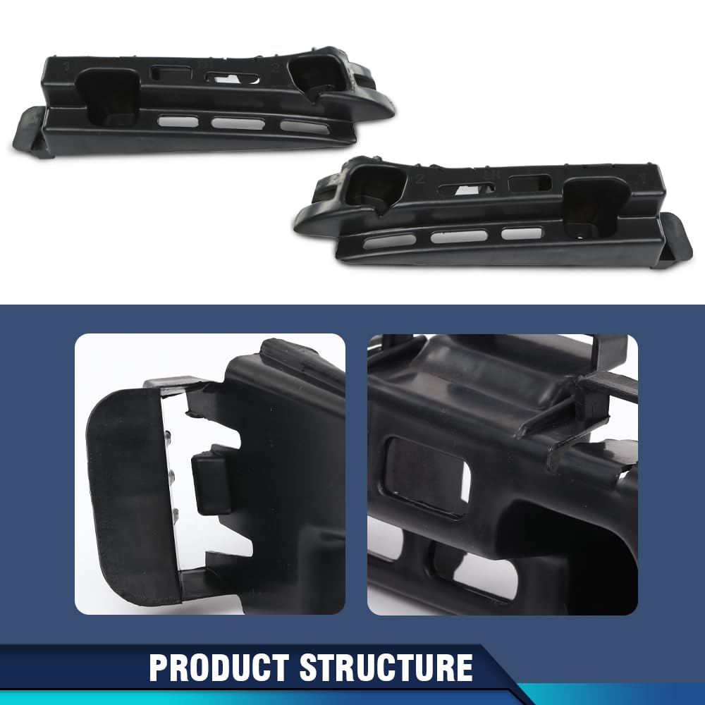 PIT66 Rear Bumper Support Right & Left Side, Black