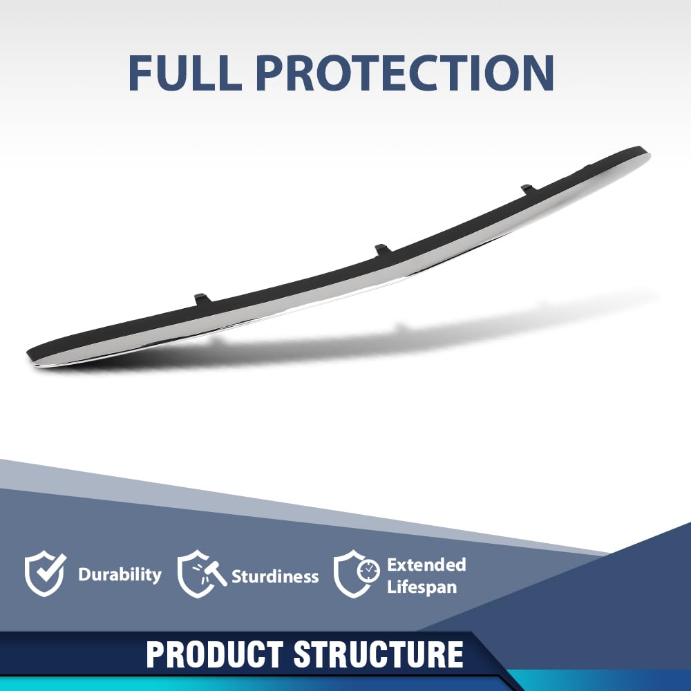 PIT66 Front Bumper Lower Center Molding Trim Spoiler Compatible with Benz S63 AMG S550 S600 S550e 2014 2015 2016 2017 2228800108