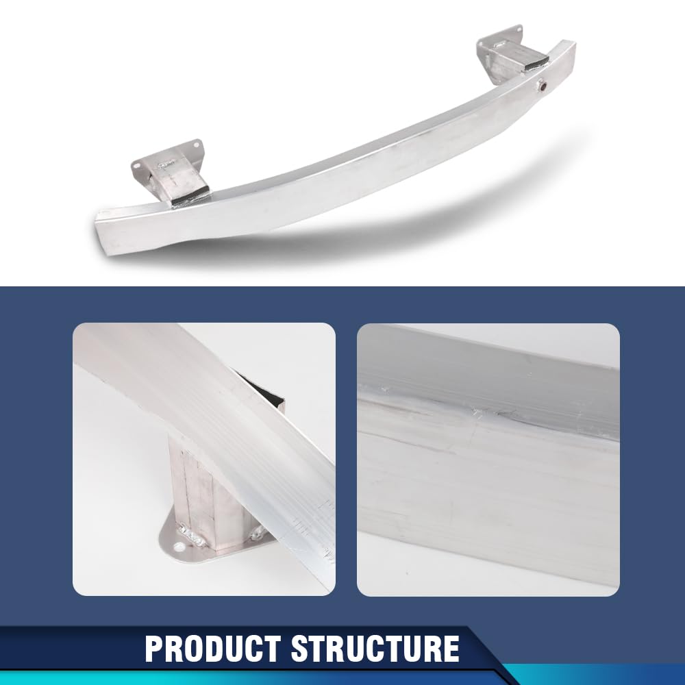 PIT66 Rear Bumper Impact Absorber Reinforcement Bar, CH1106220 Silver