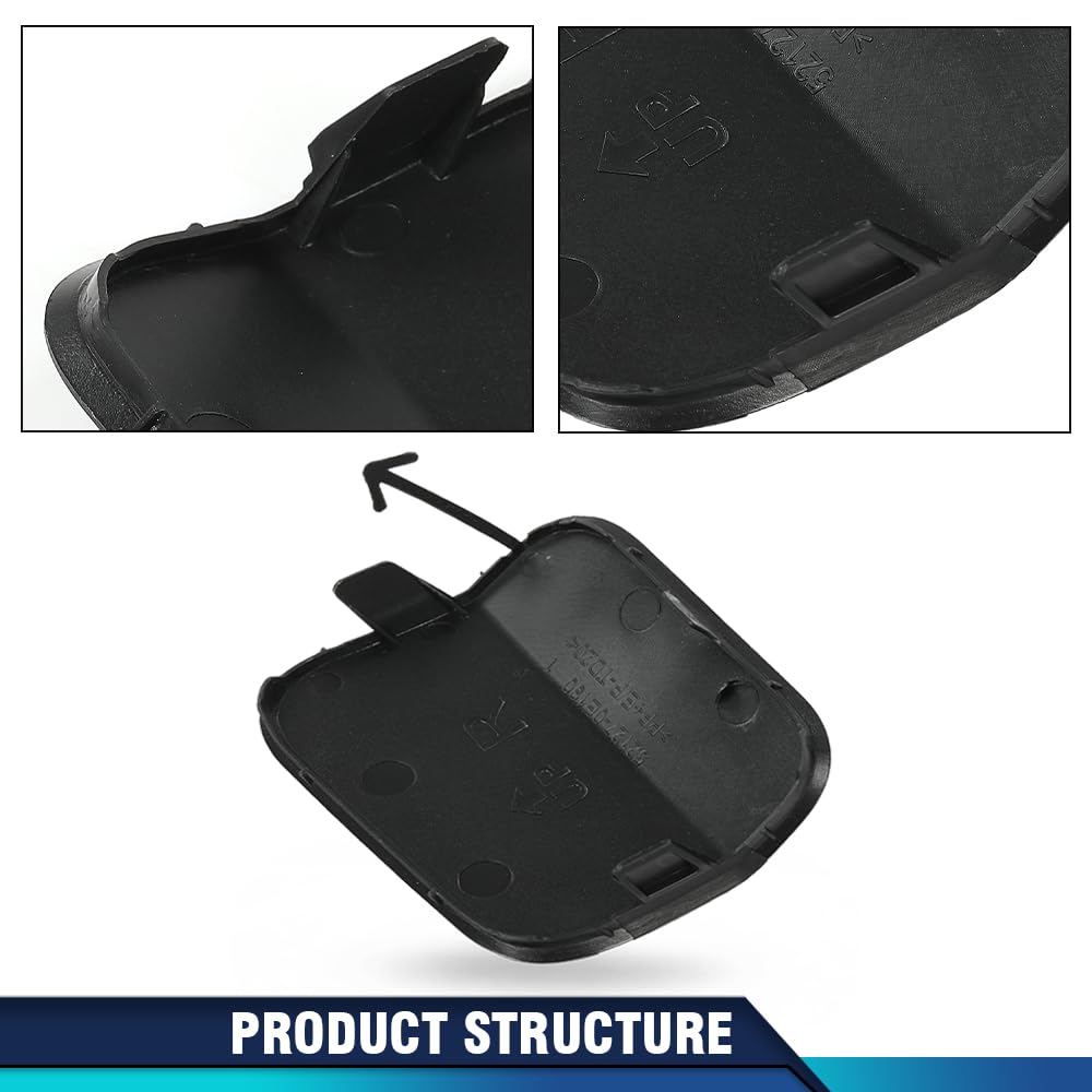 PIT66 Tow Hook Cover, TO1029141 Passenger Side Front