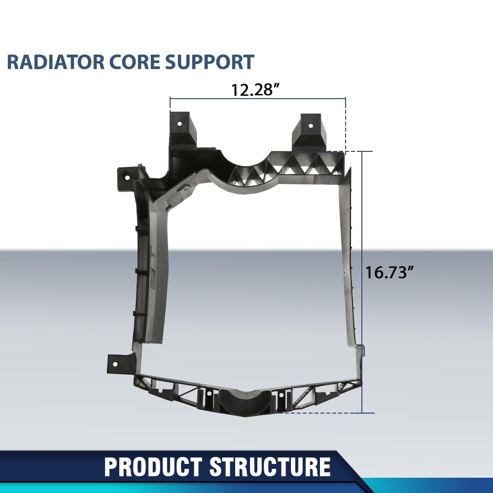 PIT66 Radiator Core Support Rear Deflector Pair Compatible with Land Rover Range Rover 2013-2022, Fit Range Rover Sport 2014-2022, Fit Land Rover Discovery 5 2017-2023 LR034556, LR034578 Black