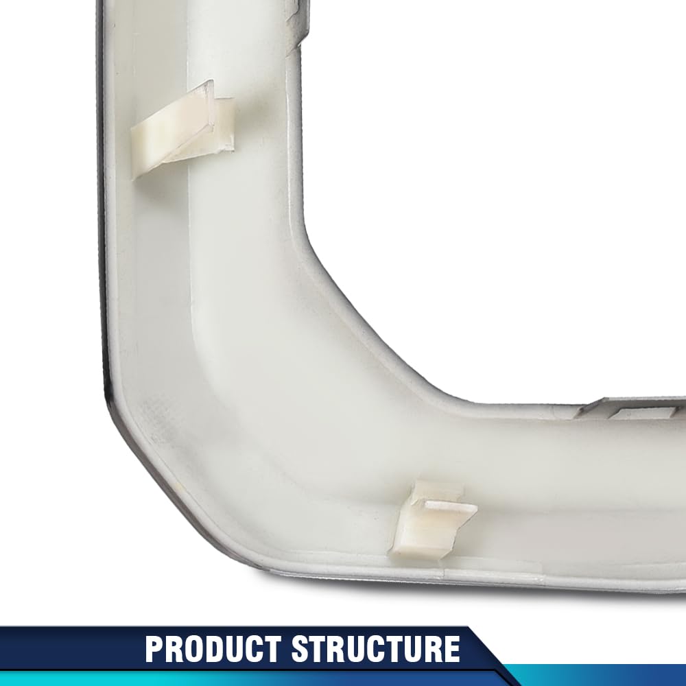 PIT66 Glossy Black Front Fog Light Outer Bezel Cover Set