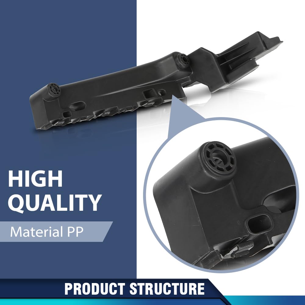PIT66 Front Headlight Bracket Driver Left Side Compatible with Jeep Grand Cherokee 2014-2018 68223469AA, CH1042109 Black