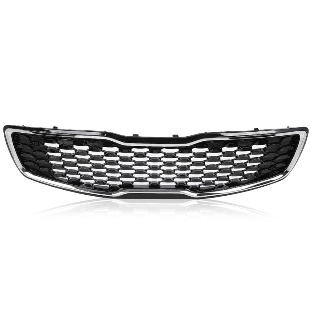 PIT66 Front Upper Grille Chrome Fit Kia Forte5 Hatchback EX LX 2017 2018