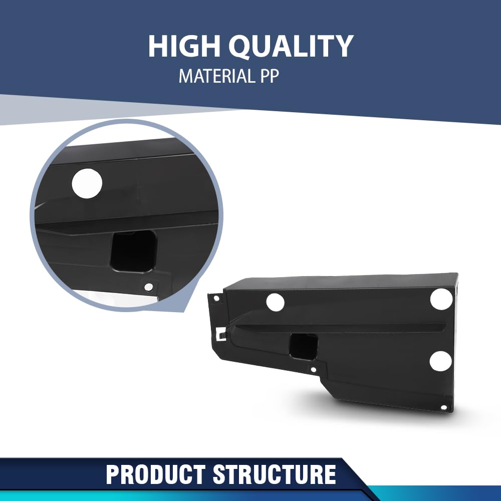 PIT66 Front Bumper Cover Bracket Left Driver Side, TO1142153 Black