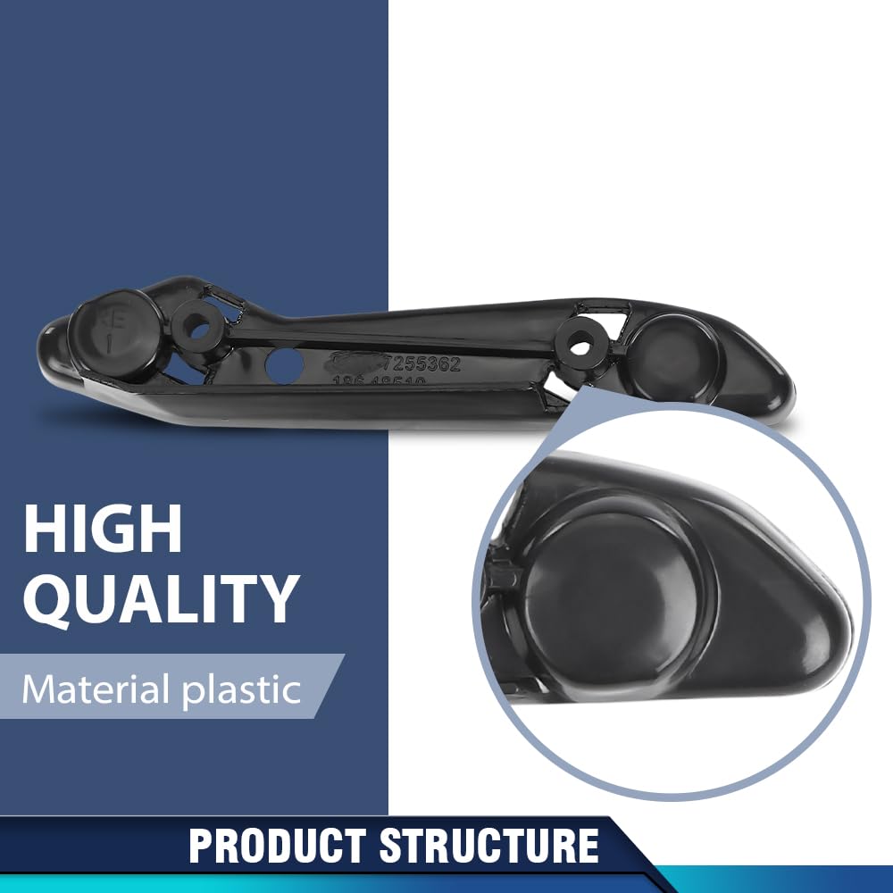 PIT66 Front Bumper Cover Bracket Black Pair Fit BMW F30 2012-2019