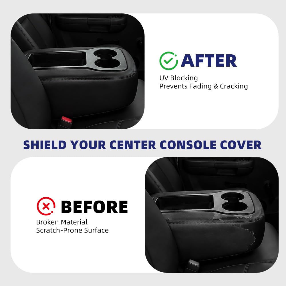 PIT66 Center Console Lid Cover Fit Avalanche Tahoe Sierra 2007-2014