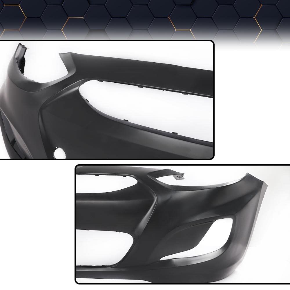PIT66 Primed Front Bumper Cover Fit Hyun.dai Accent 2014-2017