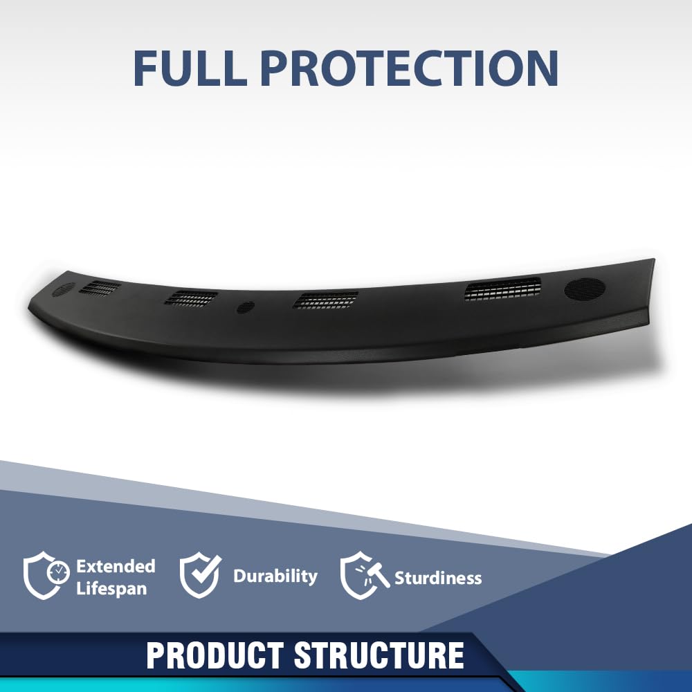 PIT66 Black Upper Dash Cover Cap Fits Dodge Ram 1500 2500 3500 2002‑2005