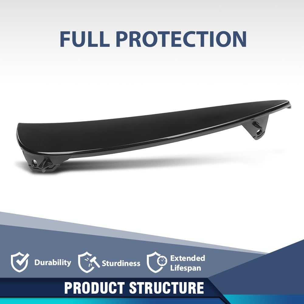 PIT66 Front Left Bumper Trim Molding 1 Pc, MB1046183 Black