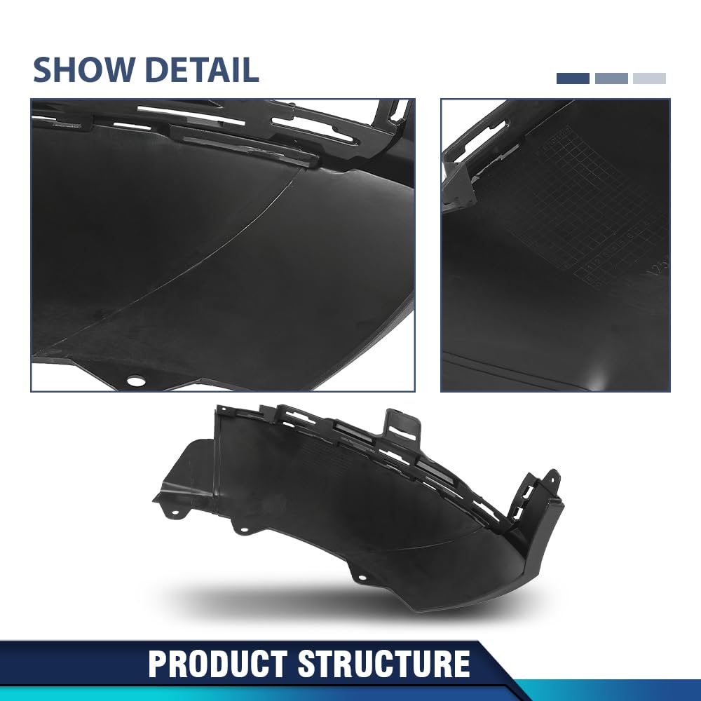 PIT66 Front Bumper Lower Molding Trim Cover Fit Benz X253 GLC 2016-2019