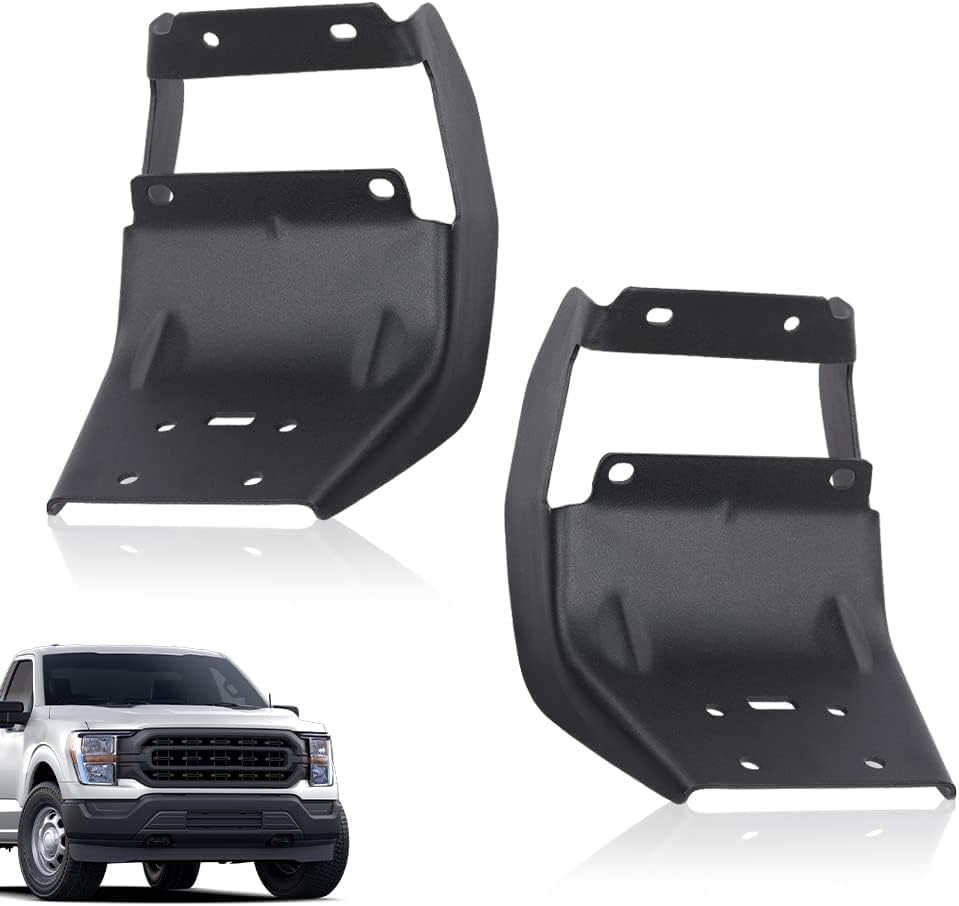 PIT66 Driver & Passenger Side Running Board Brackets, Black