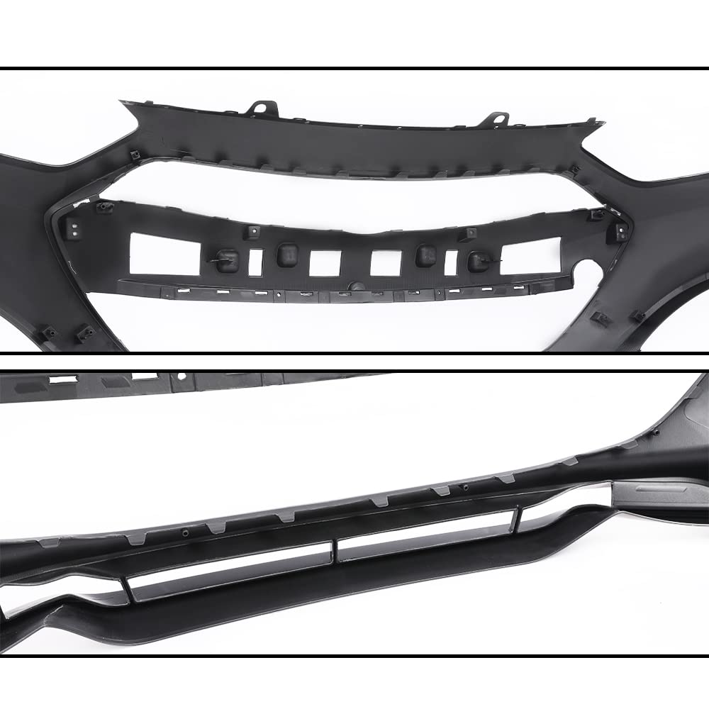 PIT66 Primered Front Bumper Cover Fit Hyundai Genesis 2013-2016