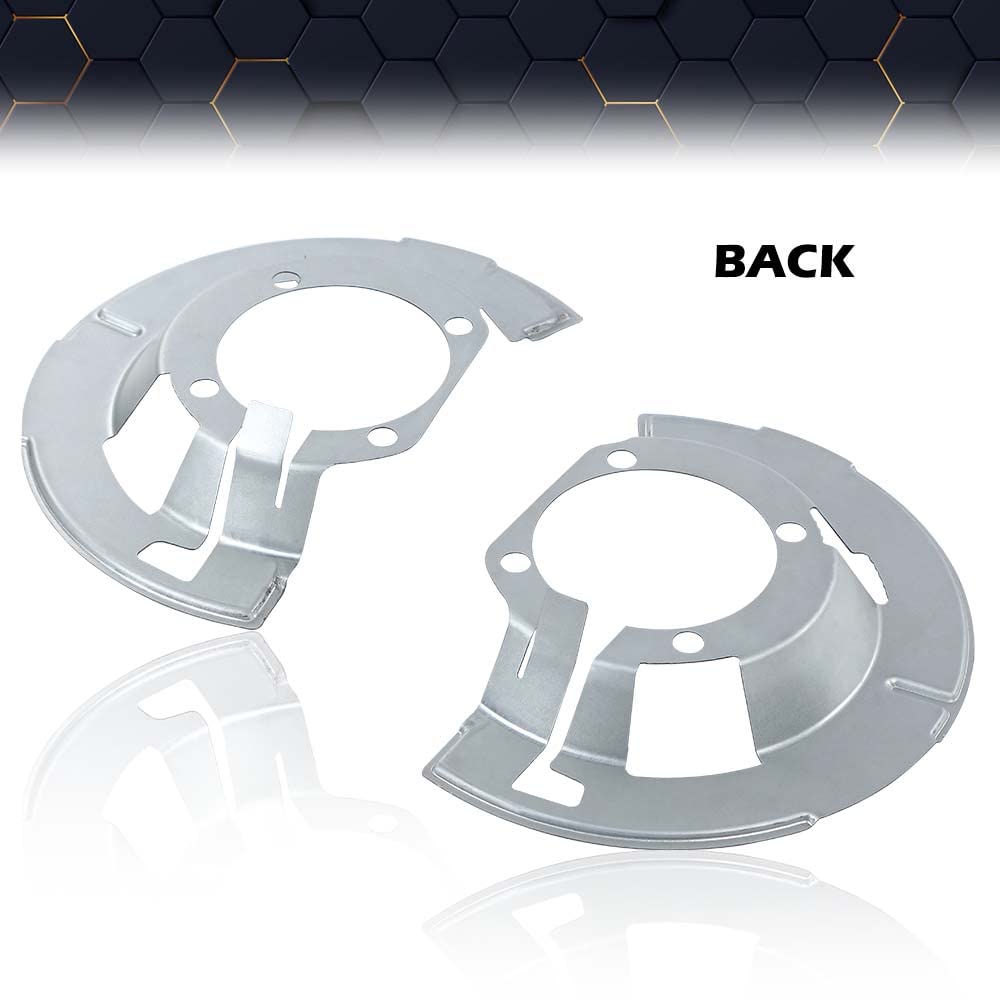 PIT66 Front Brake Dust Shield Compatible with 2000-2002 Dodge Ram 2500 3500 Left and Right Side